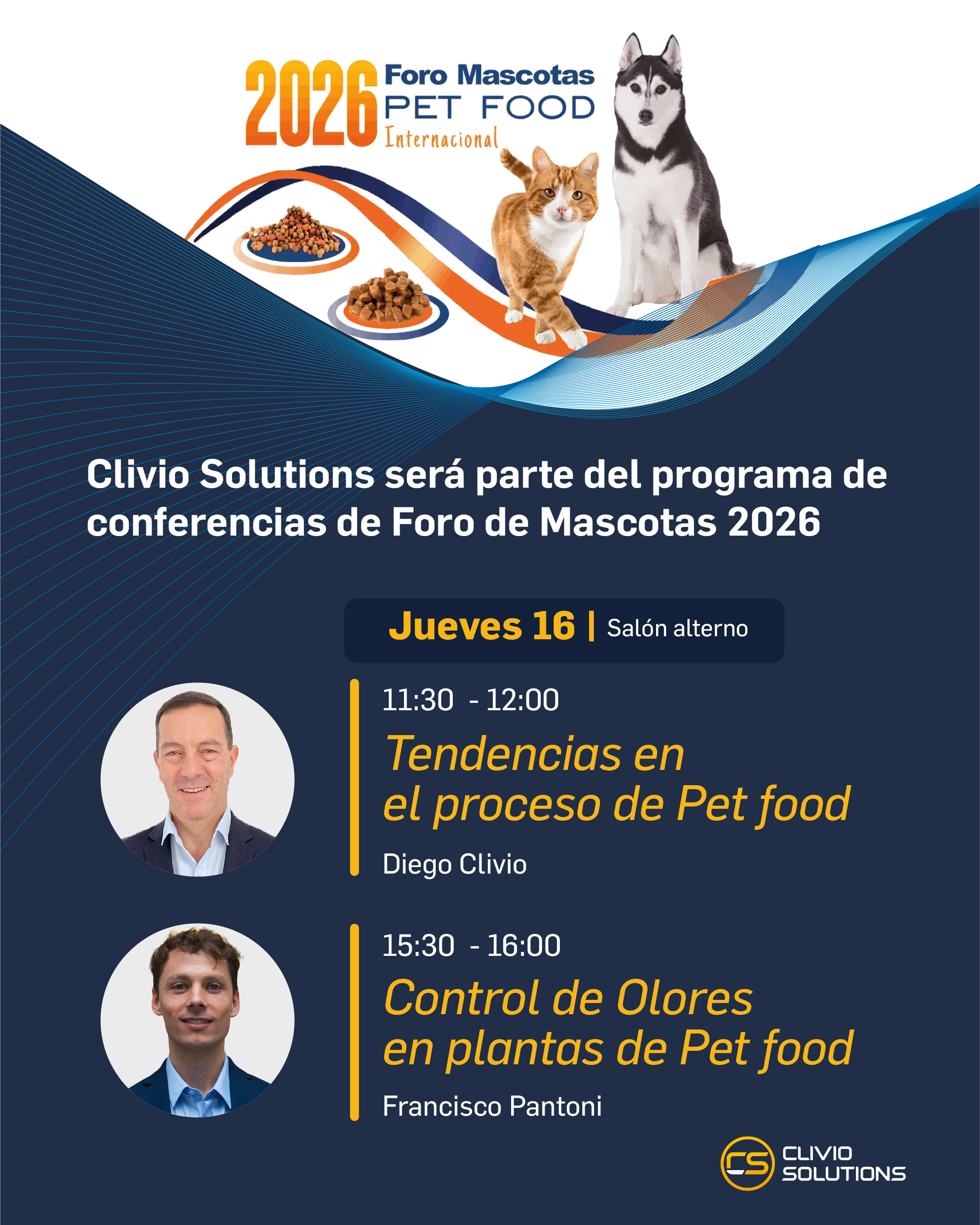 Clivio Solutions será parte del programa de conferencias del Foro de Mascotas 2026